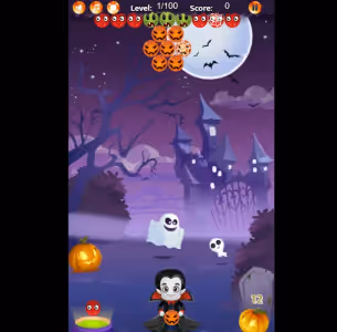 Halloween Bubble Shooter Match 3 Gameplay Images 2