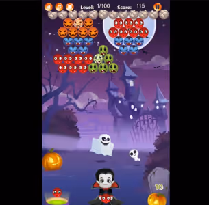 Halloween Bubble Shooter Match 3 Gameplay Images 3