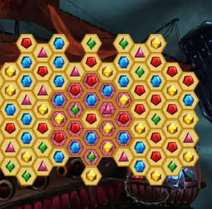 Mysterious Pirate Jewels Match Puzzle Gameplay Images 2