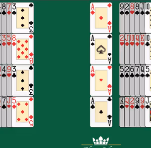 BELEAGUERED CASTLE SOLITAIRE Gameplay Images 1
