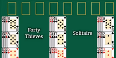 play FORTY-THIEVES SOLITAIRE online