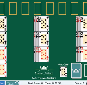 FORTY-THIEVES SOLITAIRE Gameplay Images 1