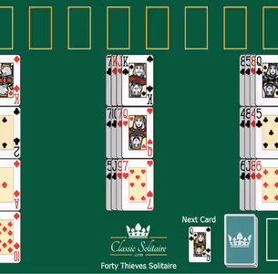 FORTY-THIEVES SOLITAIRE Gameplay Images 3