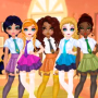 play Princesses BFF Rush to School online