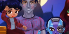 play Princess Family Halloween Costume Dress Up online