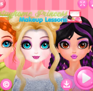 StayHome Princess Makeup Lessons Gameplay Images 1