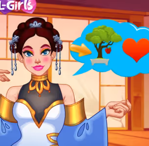 Princess Milana Kimono Dress Up Gameplay Images 1