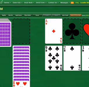 CANFIELD SOLITAIRE BY GREEN FELT Gameplay Images 3