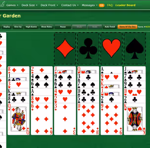 FLOWER GARDEN SOLITAIRE BY GREENFELT Gameplay Images 1