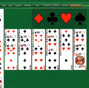 FLOWER GARDEN SOLITAIRE BY GREENFELT Gameplay Images 3