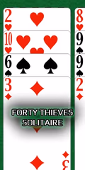 play FORTY THIEVES SOLITAIRE GREENFELT online
