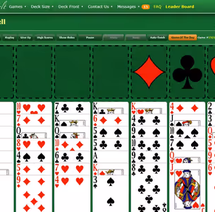 FREECELL SOLITAIRE BY GREENFELT Gameplay Images 3