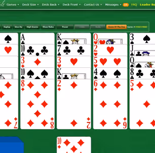 GOLF SOLITAIRE BY GREEN FELT Gameplay Images 3