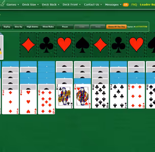 SPIDER SOLITAIRE BY GREEN FELT Gameplay Images 3