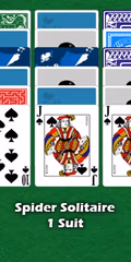 play Spider Solitaire One Suit online