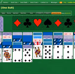 SPIDER SOLITAIRE ONE SUIT Gameplay Images 3