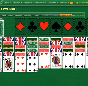 Spider Solitaire Two Suits Gameplay Images 2