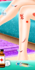 play Leg Model Care and Dressup online