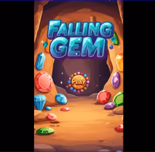 Falling Gem Matching Puzzle Gameplay Images 1