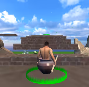 Getting Over It Unblocked Gameplay Images 3