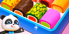 play Little Panda Candy Shop Cooking Game online