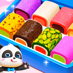 play Little Panda Candy Shop Cooking Game online