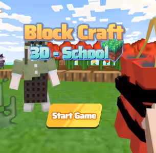 Block Craft 3D School Building Gameplay Images 1