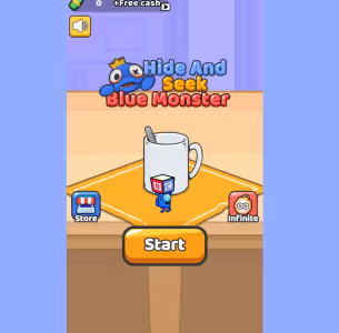Hide and Seek with the Blue Monster Gameplay Images 1