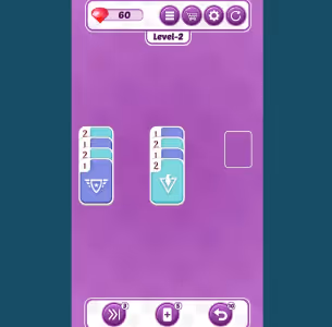 Solitaire Color Card Sorting Puzzle Gameplay Images 2
