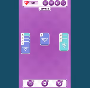 Solitaire Color Card Sorting Puzzle Gameplay Images 3