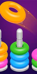 play Color Hoop Sorting Puzzle online