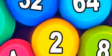 play Physical Balls 2048 Merge Puzzle online