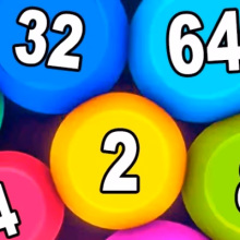 play Physical Balls 2048 Merge Puzzle online