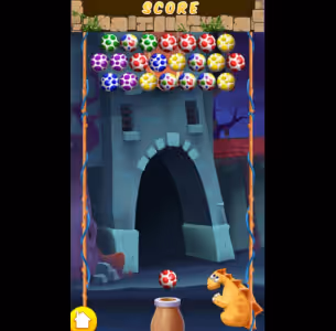 Dino Eggs Bubble Shooter Puzzle Game Gameplay Images 2