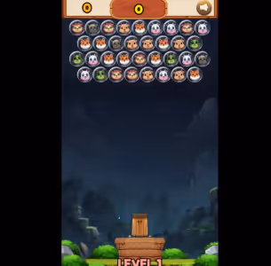 Animal Saver Bubble Shooter Game Gameplay Images 1