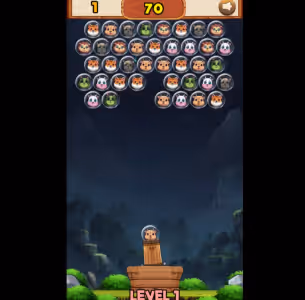 Animal Saver Bubble Shooter Game Gameplay Images 2
