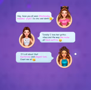 Celebrity Wednesday Addams Style Gameplay Images 2