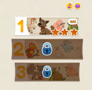 Match the Animal Pairs for Kids Learning Gameplay Images 2