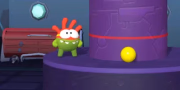play Om Nom Tower 3D Bubble Shooter online