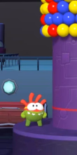 play Om Nom Tower 3D Bubble Shooter online