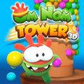 play Om Nom Tower 3D Bubble Shooter online