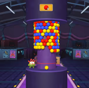Om Nom Tower 3D Bubble Shooter Gameplay Images 2